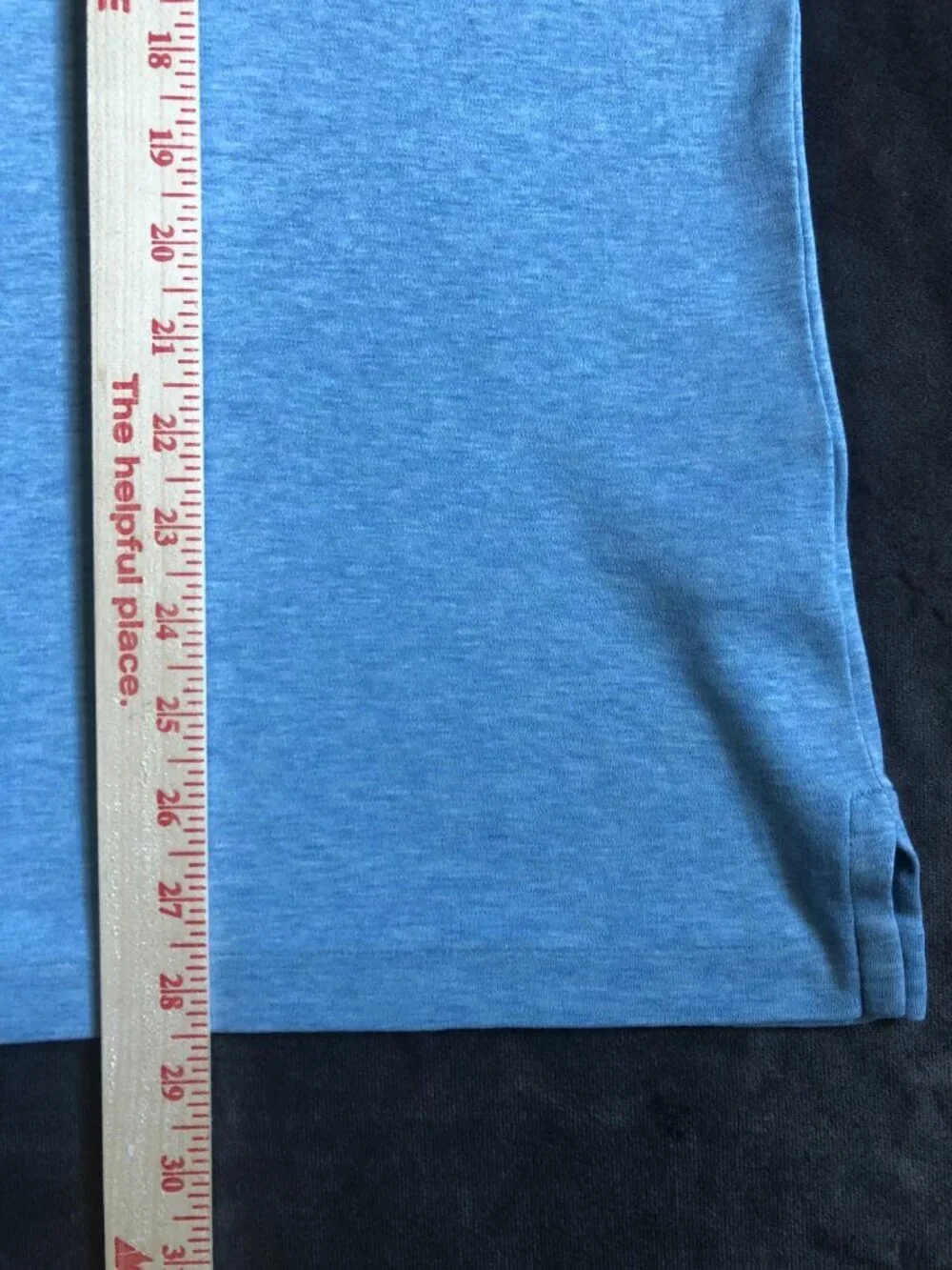 Polo Ralph Lauren Polo Shirt Blue Heather Classic Fit Logo Blue Label Mens L
